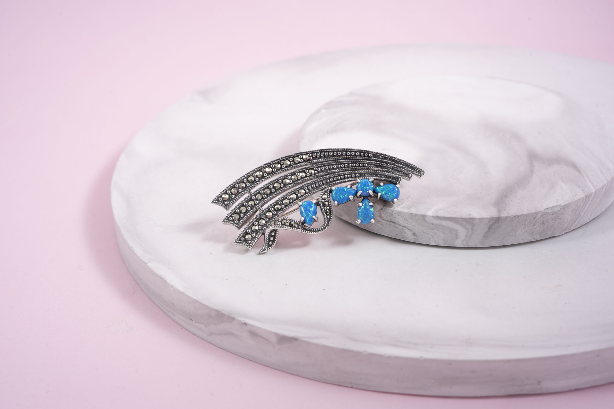 Handmade Marcasite Brooches