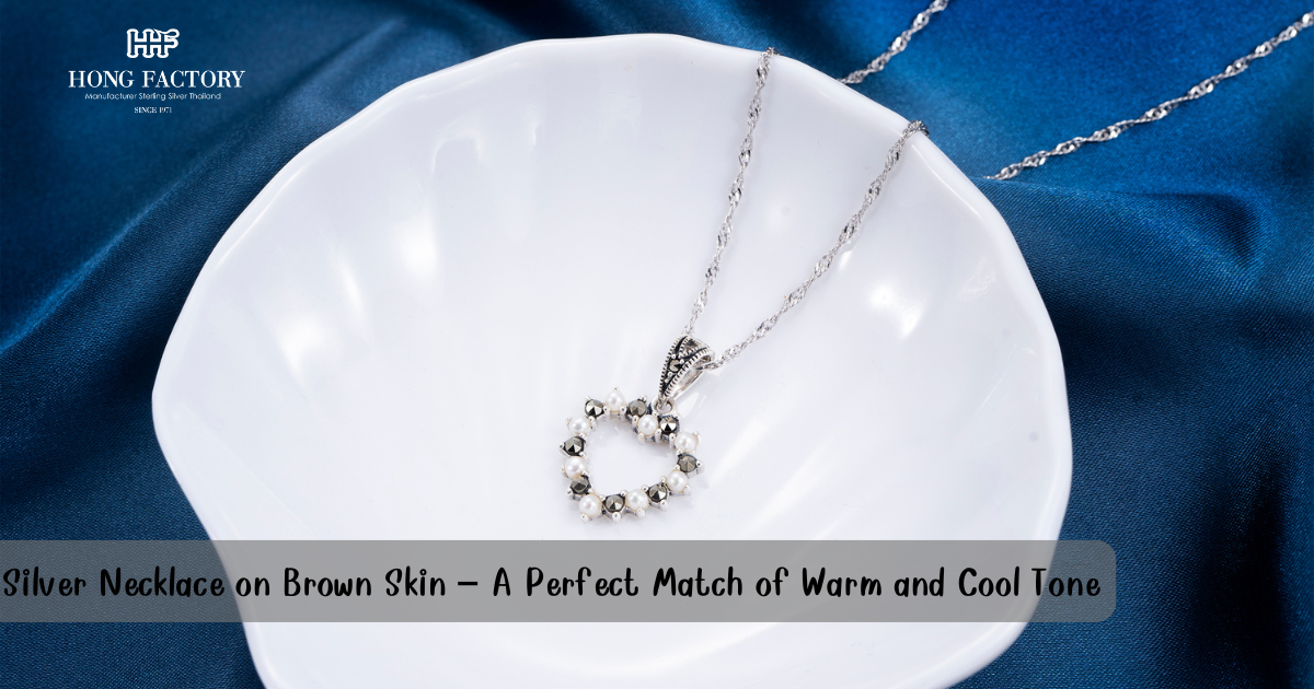 Silver Necklace on Brown Skin – A Perfect Match of Warm and Cool Tone