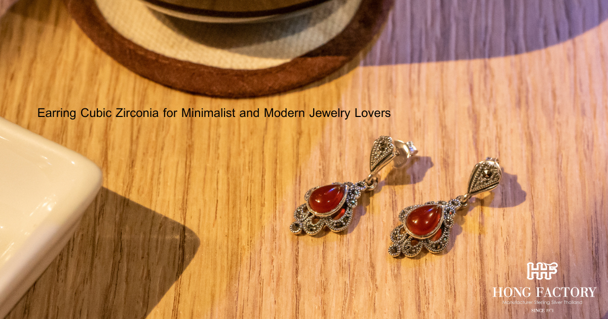 Earring Cubic Zirconia for Minimalist and Modern Jewelry Lovers