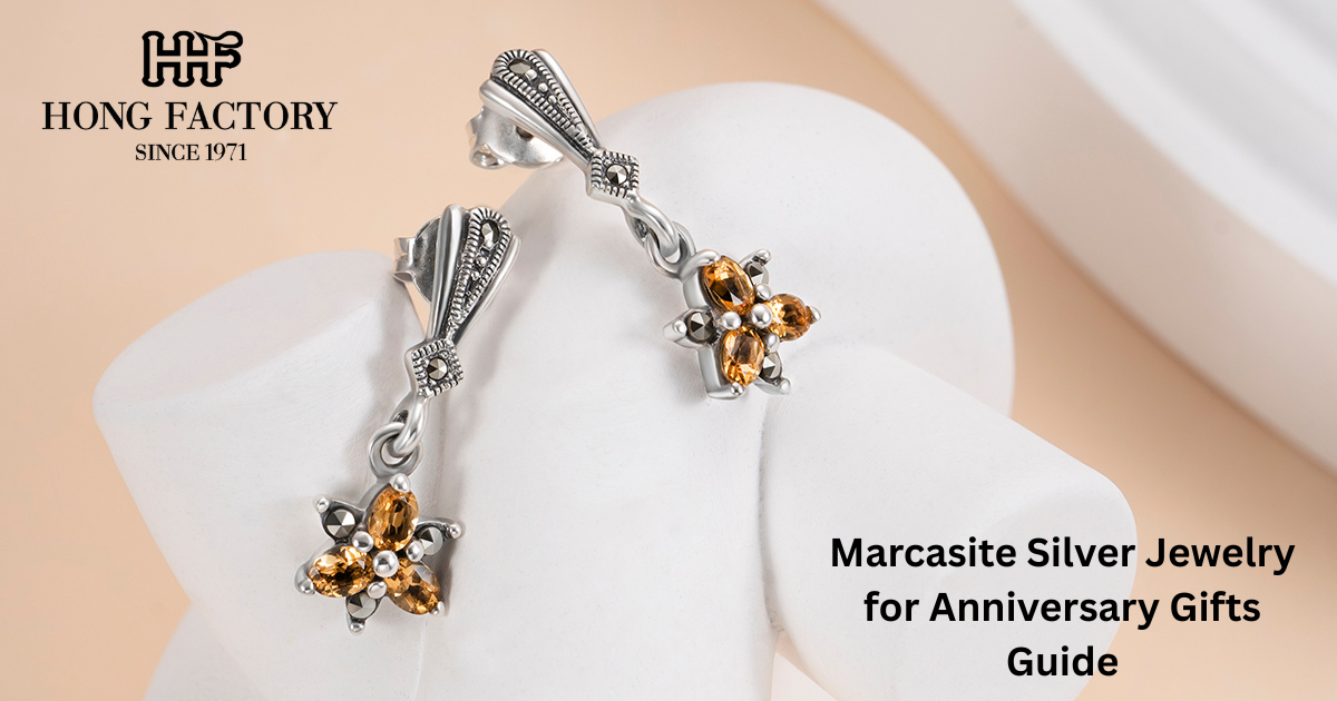 Marcasite Silver Jewelry for Anniversary Gifts Guide